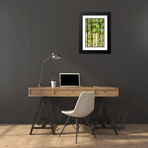 Forest I Black Modern Wood Framed Art Print with Double Matting by Brey