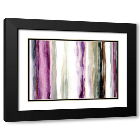 Sonoma Rain Black Modern Wood Framed Art Print with Double Matting by Brey