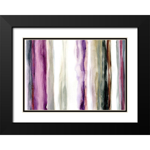 Sonoma Rain Black Modern Wood Framed Art Print with Double Matting by Brey