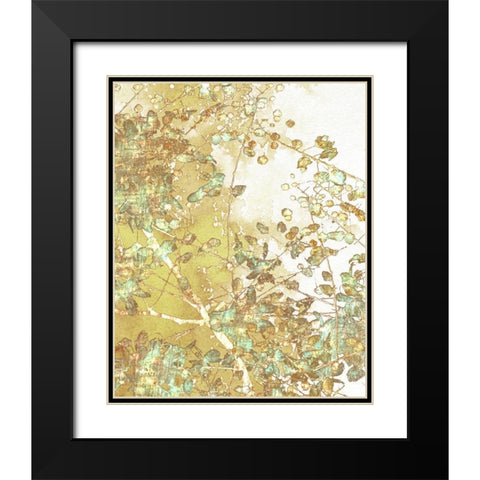 Branched I Black Modern Wood Framed Art Print with Double Matting by Franklin