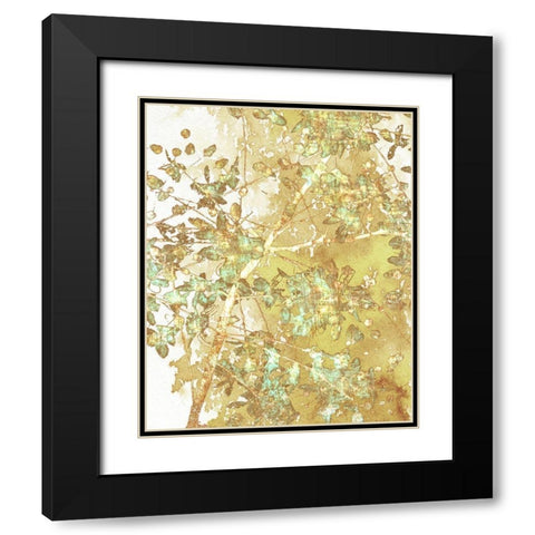 Branched II Black Modern Wood Framed Art Print with Double Matting by Franklin