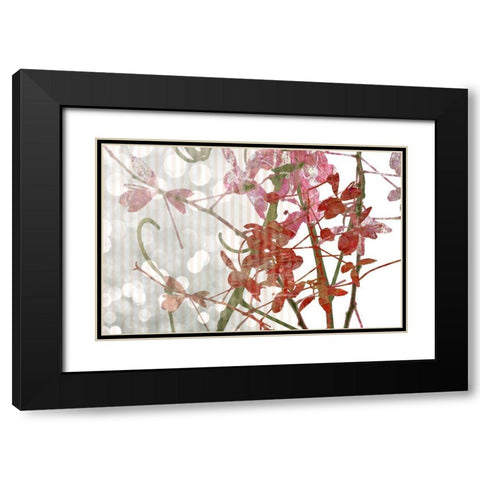 Branch In Russett I Black Modern Wood Framed Art Print with Double Matting by Franklin