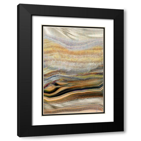 Coastal Wind Earth Black Modern Wood Framed Art Print with Double Matting by Franklin