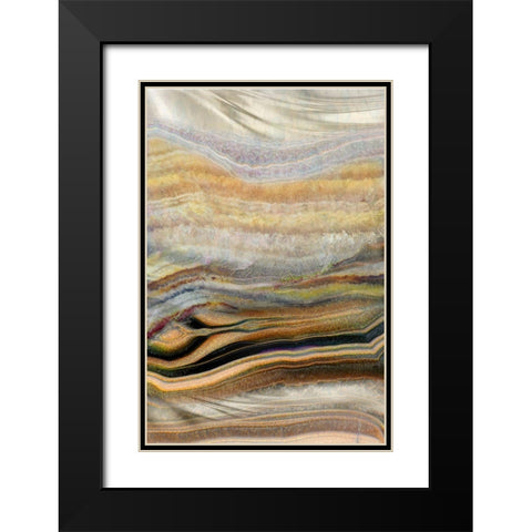Coastal Wind Earth Black Modern Wood Framed Art Print with Double Matting by Franklin