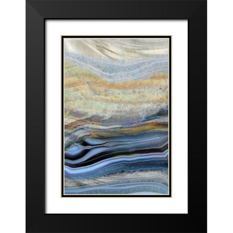 Coastal Wind Black Modern Wood Framed Art Print with Double Matting by Franklin