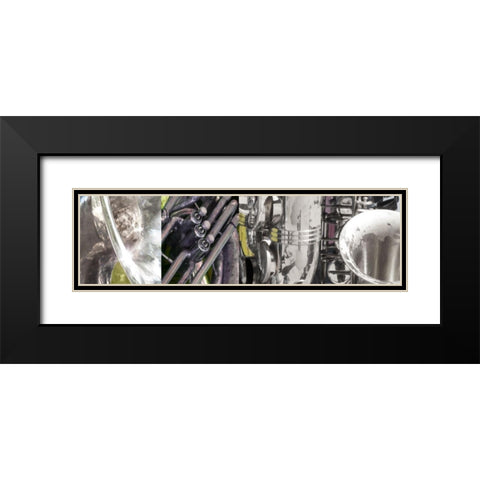 Hi Note I Black Modern Wood Framed Art Print with Double Matting by Franklin