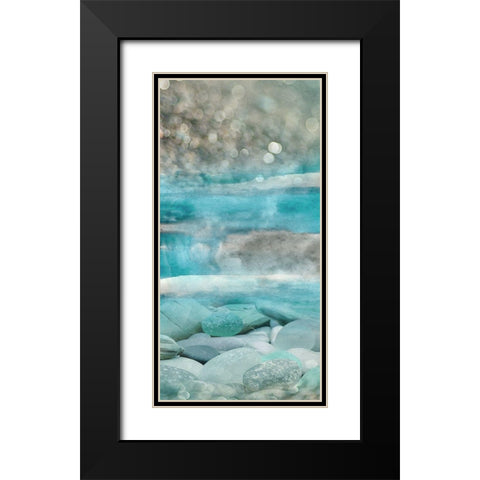 Beach Cove I Black Modern Wood Framed Art Print with Double Matting by Franklin