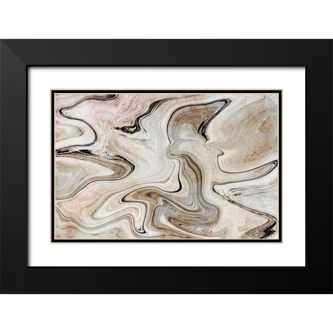 Euroslide Black Modern Wood Framed Art Print with Double Matting by Franklin