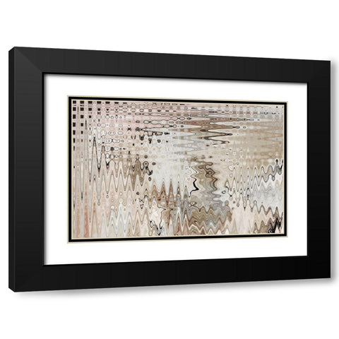 Euro Black Modern Wood Framed Art Print with Double Matting by Franklin