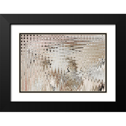 Euro Black Modern Wood Framed Art Print with Double Matting by Franklin