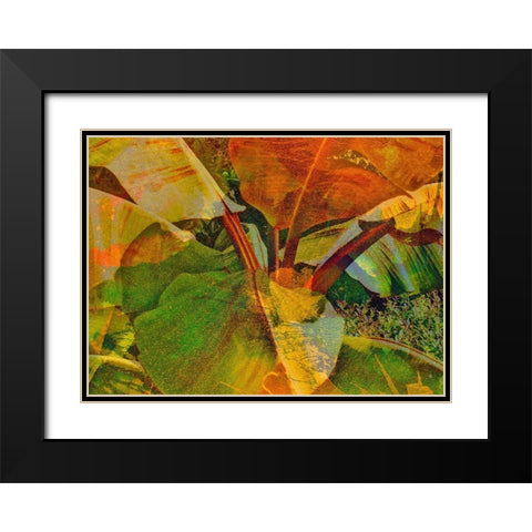 Banana I Black Modern Wood Framed Art Print with Double Matting by Simons
