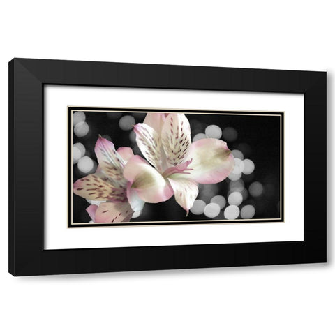 Bubbly in Pink Black Modern Wood Framed Art Print with Double Matting by Simons