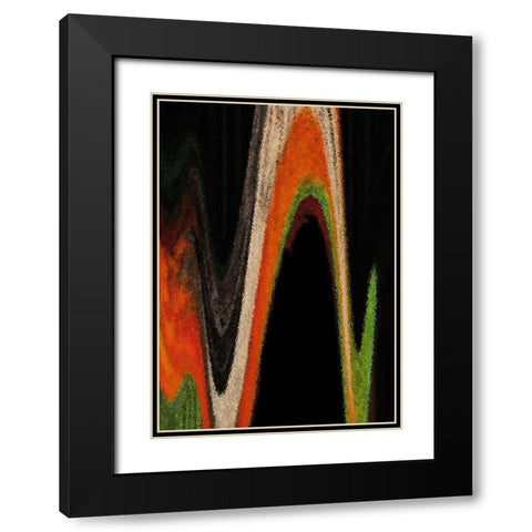 Dow Jones Black Modern Wood Framed Art Print with Double Matting by Simons