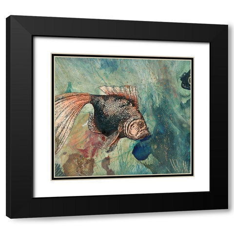 Goldies Pond I Black Modern Wood Framed Art Print with Double Matting by Simons