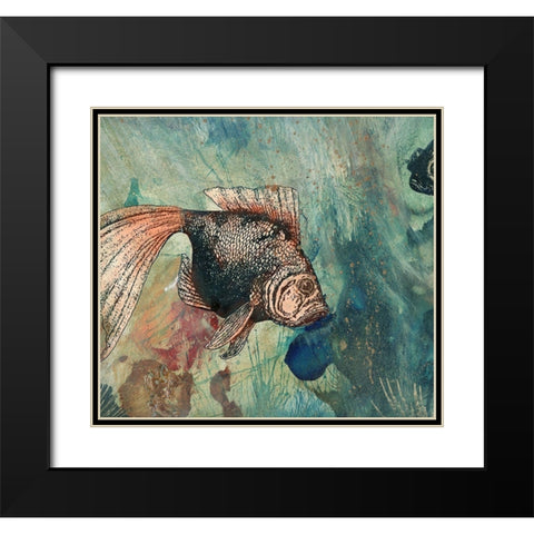 Goldies Pond I Black Modern Wood Framed Art Print with Double Matting by Simons