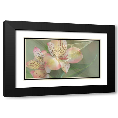 Illusion in Yellow Black Modern Wood Framed Art Print with Double Matting by Simons
