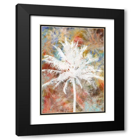 Palm Crazy I Black Modern Wood Framed Art Print with Double Matting by Simons
