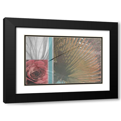 Plumage Warm I Black Modern Wood Framed Art Print with Double Matting by Simons