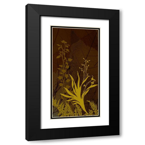 Wildflower Garden II Black Modern Wood Framed Art Print with Double Matting by Simons