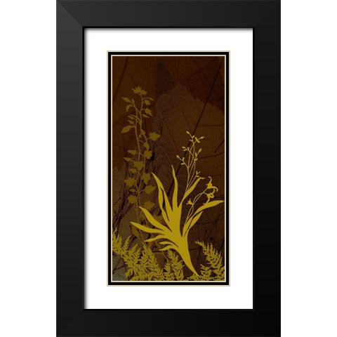 Wildflower Garden II Black Modern Wood Framed Art Print with Double Matting by Simons