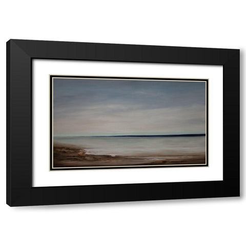 Majestic Vista III Black Modern Wood Framed Art Print with Double Matting by Hinz