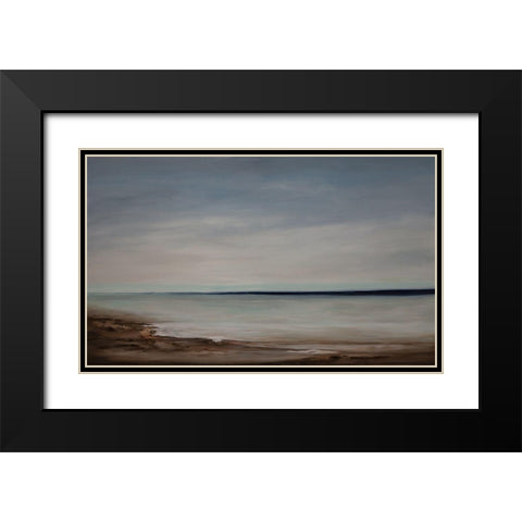 Majestic Vista III Black Modern Wood Framed Art Print with Double Matting by Hinz