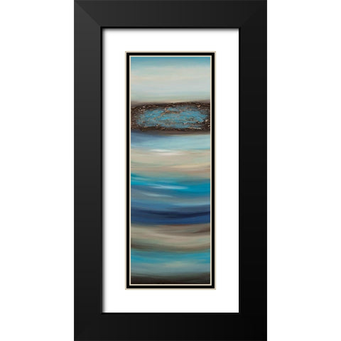 Oceanscape A Black Modern Wood Framed Art Print with Double Matting by Hinz