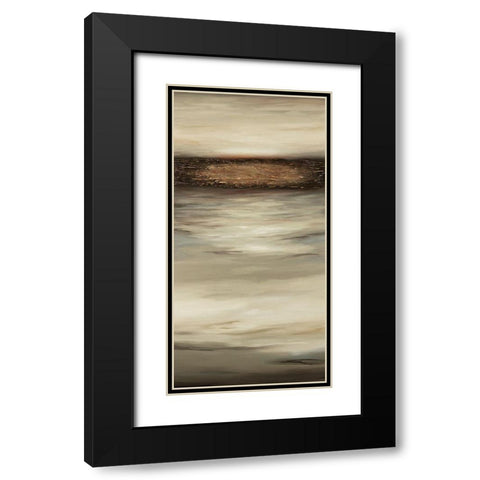 Large Texture Panel Black Modern Wood Framed Art Print with Double Matting by Hinz