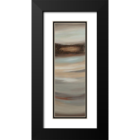 Texturescape C Black Modern Wood Framed Art Print with Double Matting by Hinz