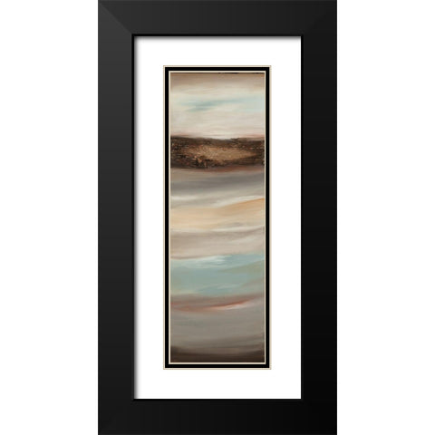 Texturescape E Black Modern Wood Framed Art Print with Double Matting by Hinz