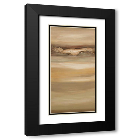 Quietness C Black Modern Wood Framed Art Print with Double Matting by Hinz