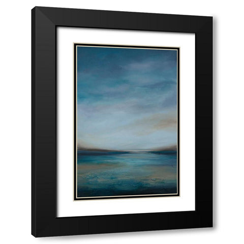 Evening Breeze II Black Modern Wood Framed Art Print with Double Matting by Hinz