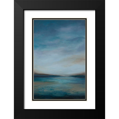Evening Breeze II Black Modern Wood Framed Art Print with Double Matting by Hinz