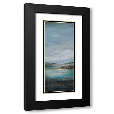 Pondering A Black Modern Wood Framed Art Print with Double Matting by Hinz