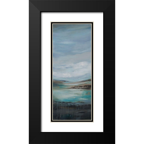 Pondering A Black Modern Wood Framed Art Print with Double Matting by Hinz