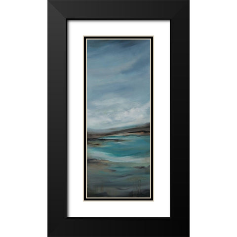 Pondering B Black Modern Wood Framed Art Print with Double Matting by Hinz
