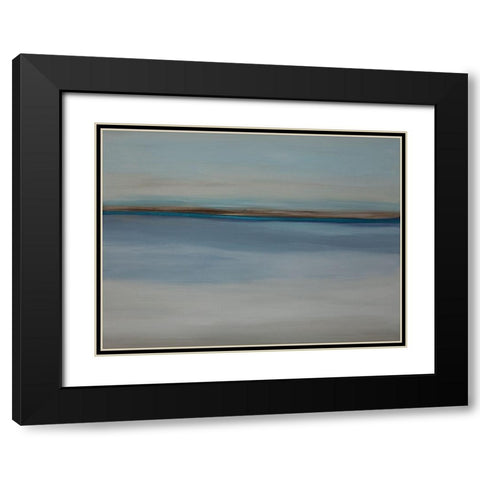Over the Blues Black Modern Wood Framed Art Print with Double Matting by Hinz