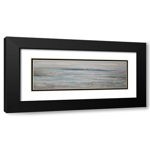Texture Seascape Black Modern Wood Framed Art Print with Double Matting by Hinz