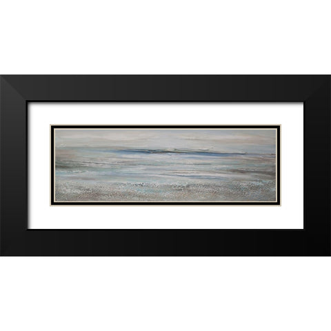 Texture Seascape Black Modern Wood Framed Art Print with Double Matting by Hinz
