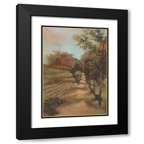 Country I Black Modern Wood Framed Art Print with Double Matting by Larson