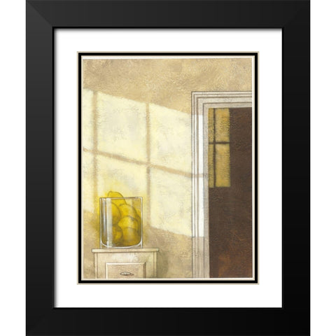 Window Light II Black Modern Wood Framed Art Print with Double Matting by Larson