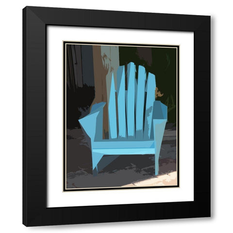 Adirondack I Black Modern Wood Framed Art Print with Double Matting by Mack