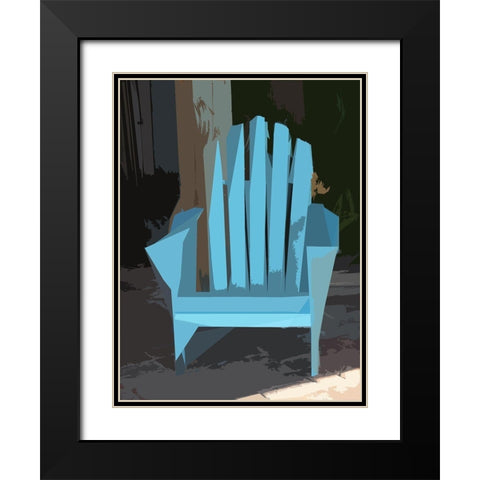 Adirondack I Black Modern Wood Framed Art Print with Double Matting by Mack