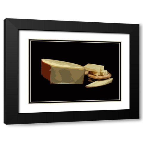 And Cheese I Black Modern Wood Framed Art Print with Double Matting by Mack