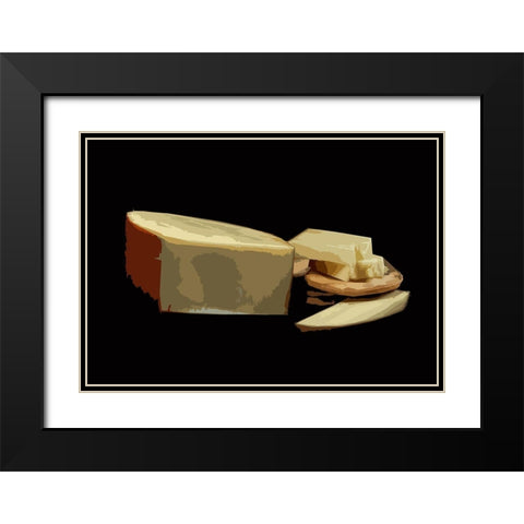And Cheese I Black Modern Wood Framed Art Print with Double Matting by Mack