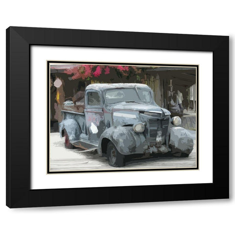 Relic Black Modern Wood Framed Art Print with Double Matting by Mack