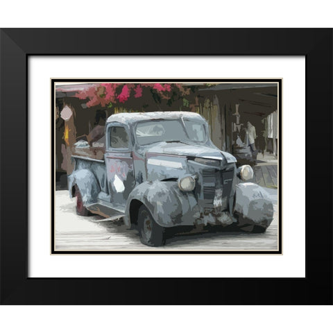 Relic Black Modern Wood Framed Art Print with Double Matting by Mack