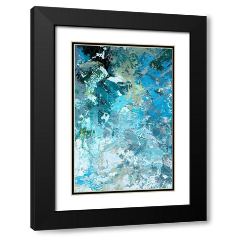 Multiple Blues II Black Modern Wood Framed Art Print with Double Matting by King
