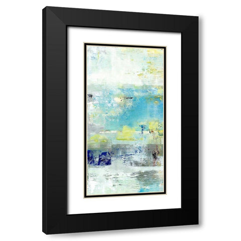 Painted Coast I Black Modern Wood Framed Art Print with Double Matting by King