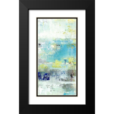 Painted Coast I Black Modern Wood Framed Art Print with Double Matting by King